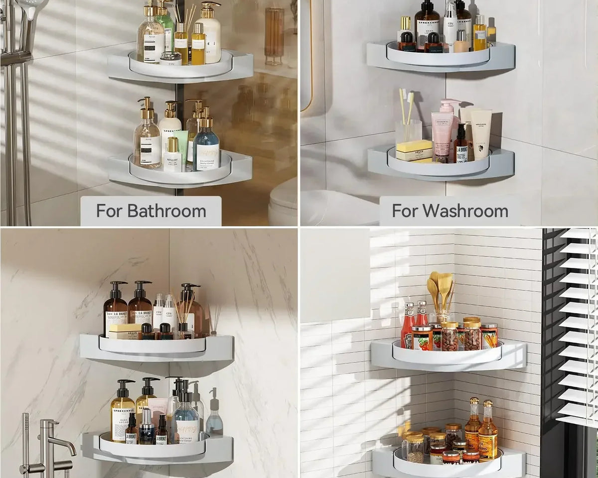 SwivelShelf™ - 360° Rotate Bathroom Shelf