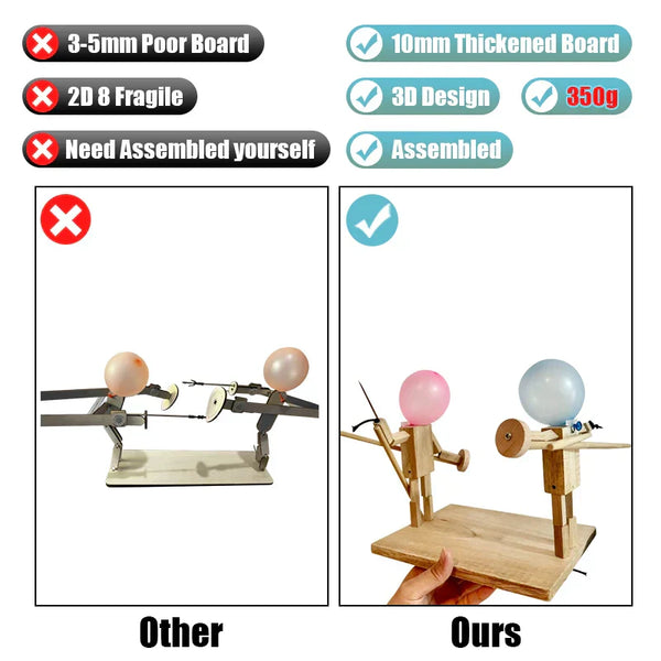 🔥Last Day 49% OFF🔥 - ⚔️ HANDMADE WOODEN FENCING PUPPETS