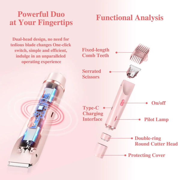 🎁Last Day 70% OFF🔥 Two in One Electric Hair Trimmer