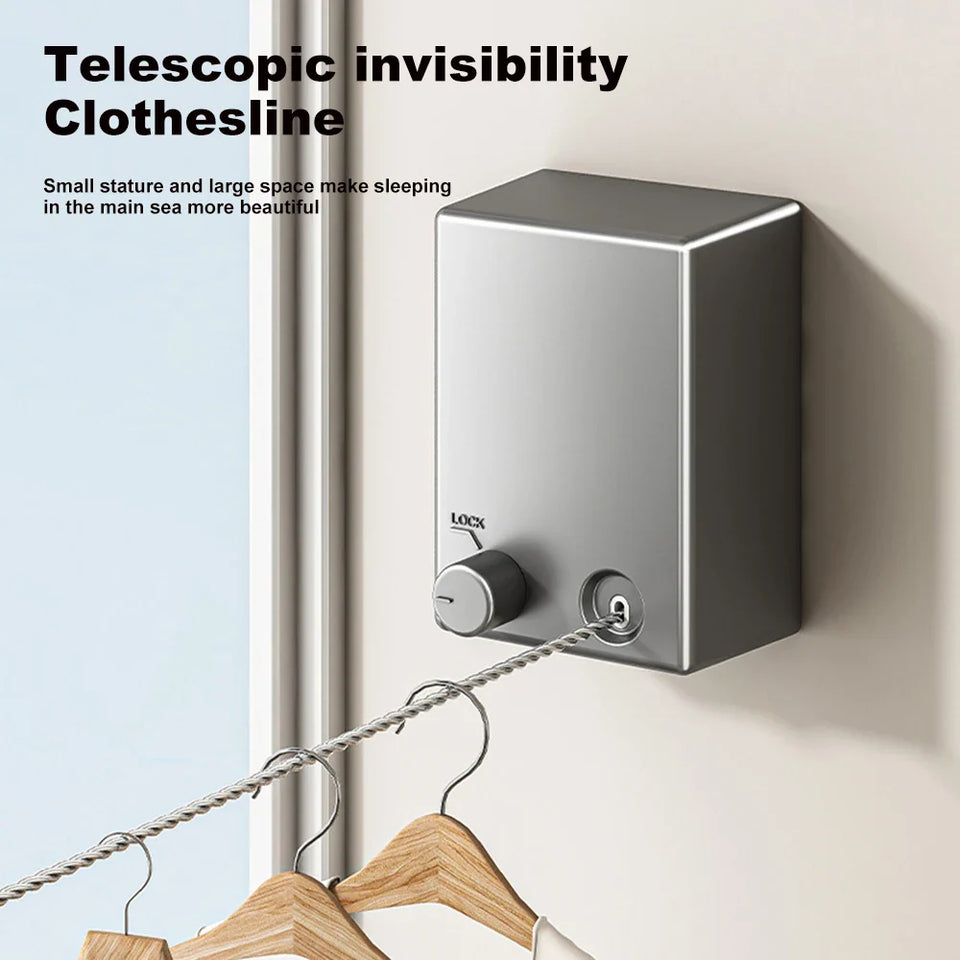 SnapLine™ - Retractable Space-Saving Clothesline