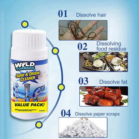 🔥Buy 1 Get 1 Free🔥 Powerful Sink and Drain Cleaner Powder (Fast Shipping)