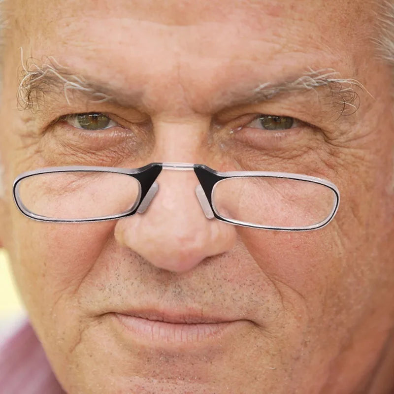 FoldFocus™ - Mini Nose-Clip Reading Glasses