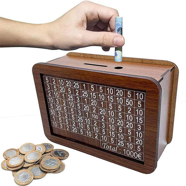 MoneyNest™ - Wooden Piggy Bank