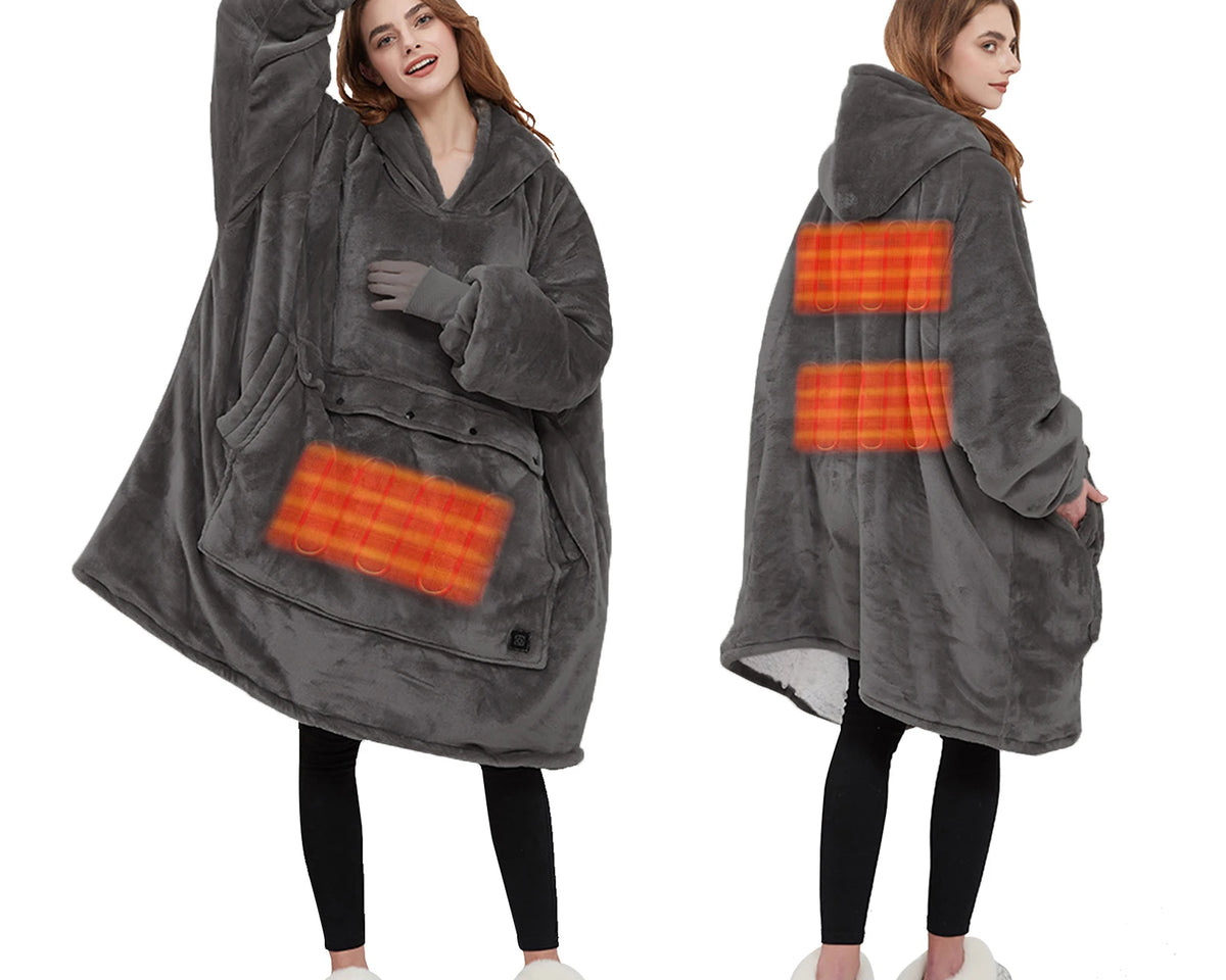 HotHoodie ™ - Unisex Heated Snuggie Hoodie
