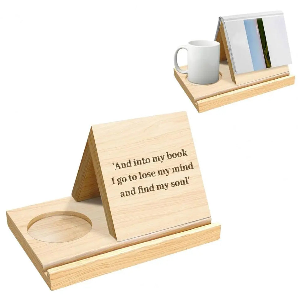 BookStack™ - Bookshelf With Cup Holder