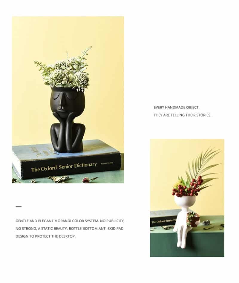 Abstract Human Figure Plant Pot Decor - TumTum