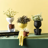 Abstract Human Figure Plant Pot Decor - TumTum