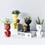 Abstract Human Figure Plant Pot Decor - TumTum