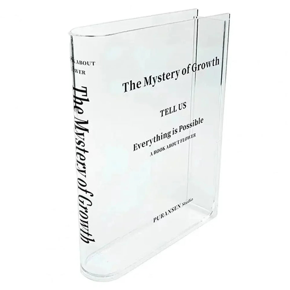 AcrylFlora™ - Unique Clear Book Flower Vase - TumTum