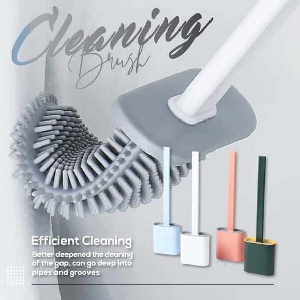 Bathroom Cleaning Brush & Holder Set - TumTum