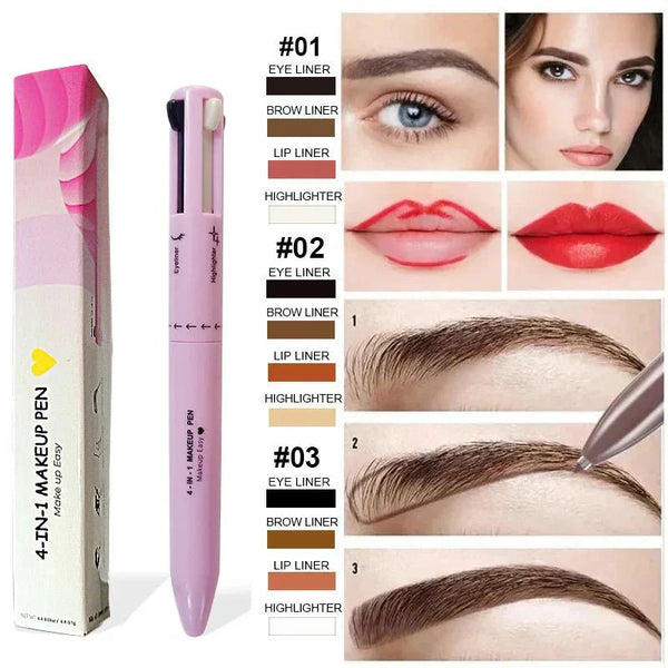 BrowLuxe™ - 4 In 1 Waterproof Makeup Pen - TumTum