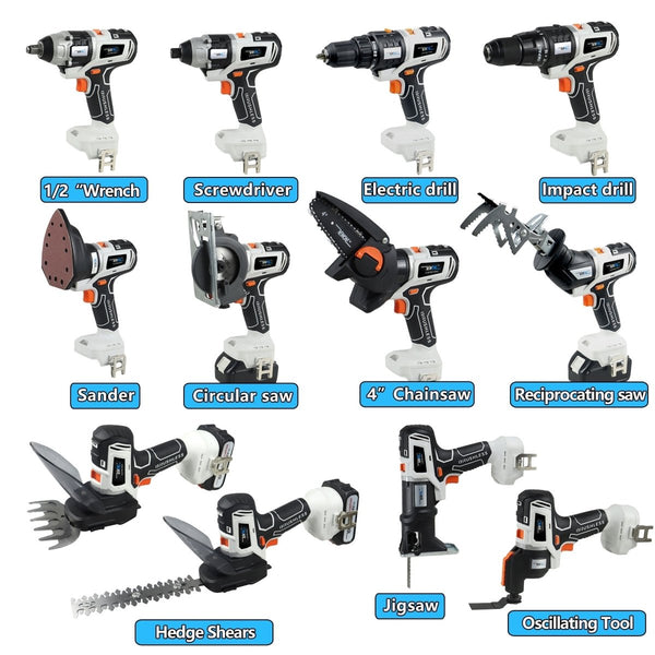 BrushMax - 12 In 1 cordless Multifunctional Combo Kit - TumTum
