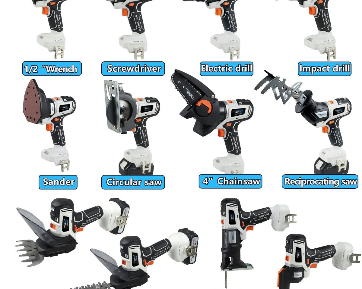 BrushMax - 12 In 1 cordless Multifunctional Combo Kit - TumTum
