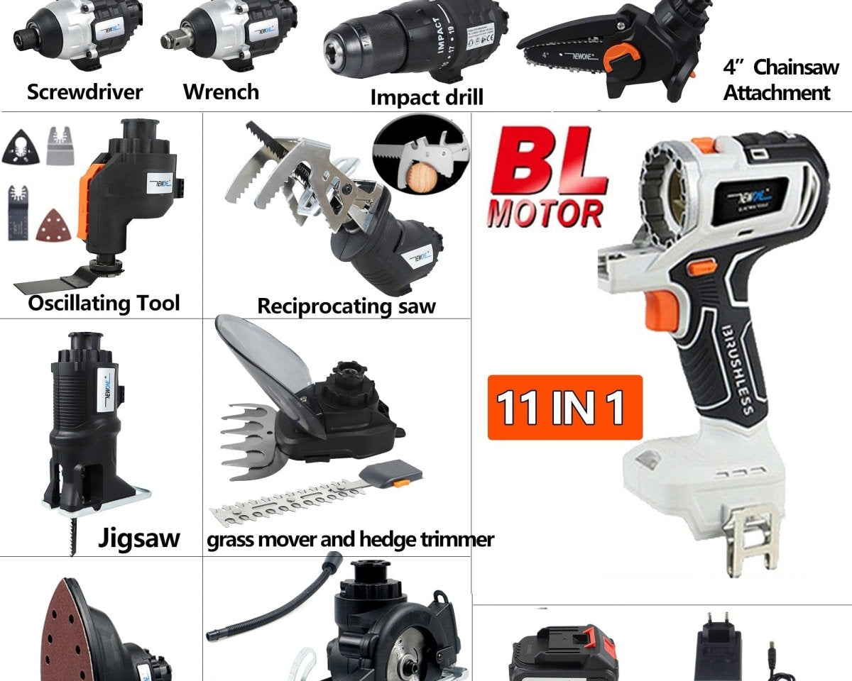 BrushMax - 12 In 1 cordless Multifunctional Combo Kit - TumTum