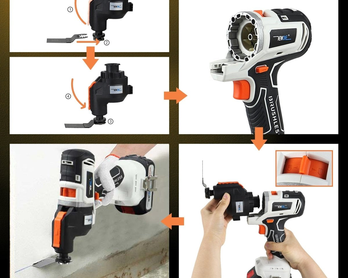 BrushMax - 12 In 1 cordless Multifunctional Combo Kit - TumTum