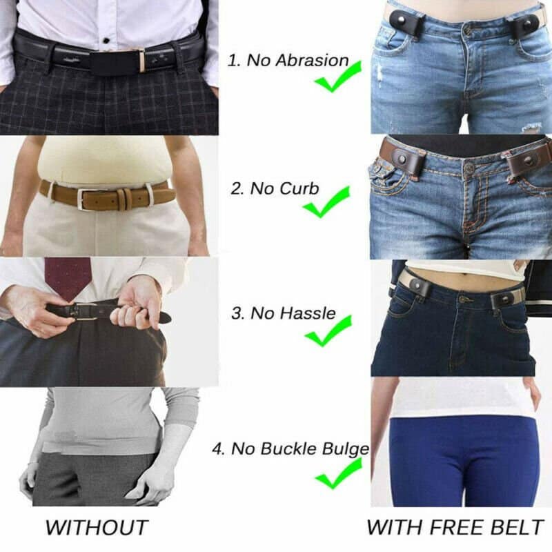 Buckle-free Invisible Elastic Waist Belts - TumTum