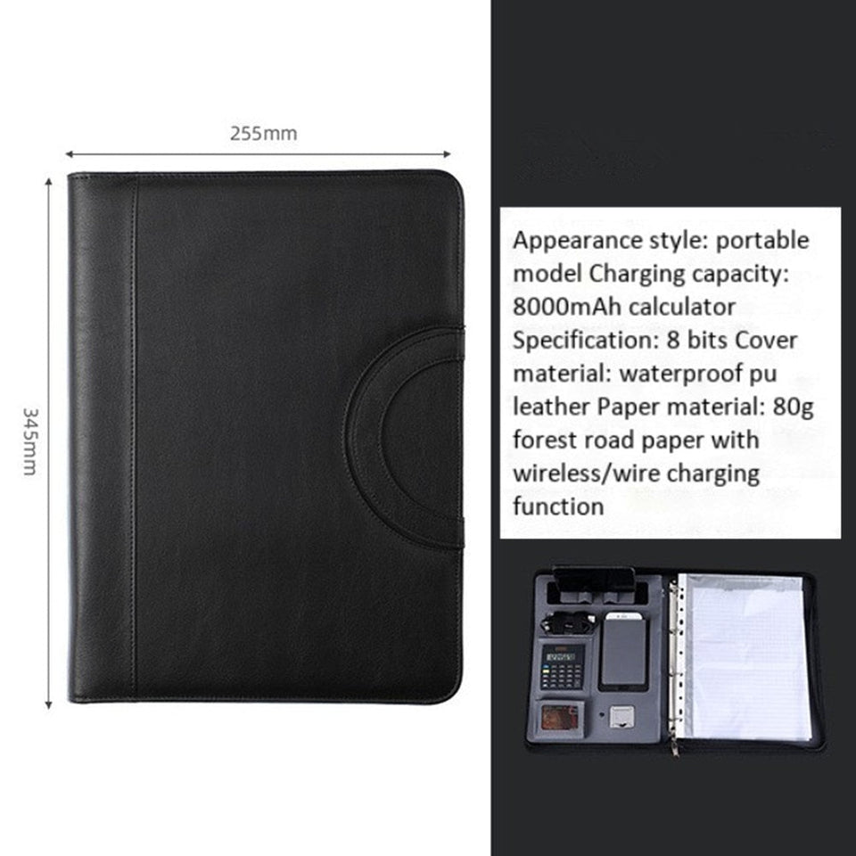 Business portable notebook With USB Phone Charger - TumTum