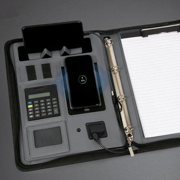 Business portable notebook With USB Phone Charger - TumTum