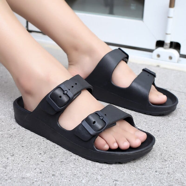 ComfyComfy™ - Women's Comfort Slides Double Buckle Adjustable Sandals - TumTum
