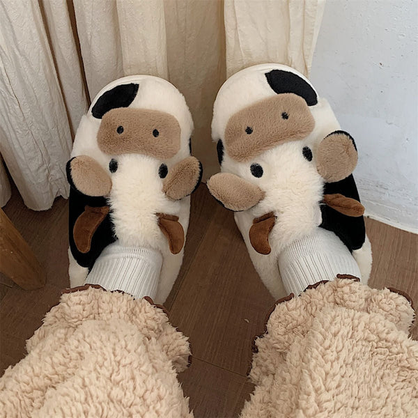 CuteFluffy Cows Slippers - TumTum