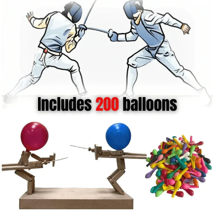 🔥Last Day 49% OFF🔥 - ⚔️ HANDMADE WOODEN FENCING PUPPETS