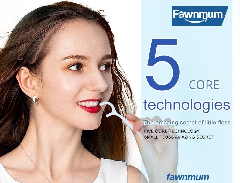 DenTek Fawnmum® - Dental Floss Flosser Picks Toothpicks Teeth Stick - TumTum