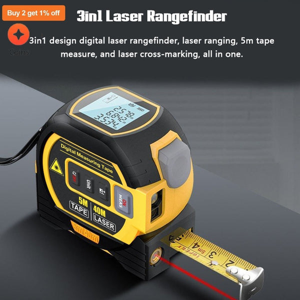 Digital and Laser Measurement Tape - TumTum