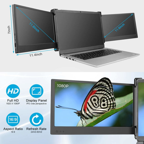 DoubleScreen ™ - Smart Portable Laptop Monitor Extender - TumTum