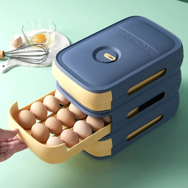 EggRacker ™ - Large Capacity Egg Drawer For Fresh Eggs - TumTum