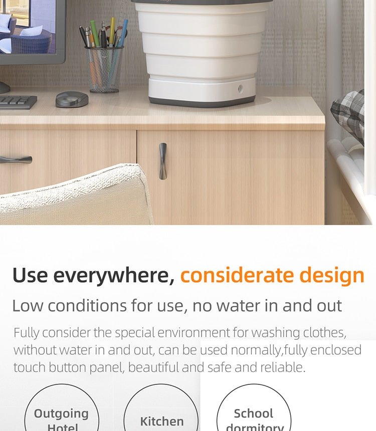 EZWash ™ - Foldable Mini Smart Washer - TumTum
