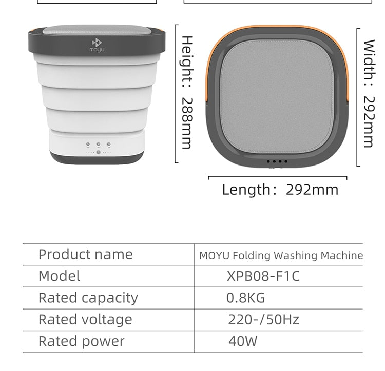 EZWash ™ - Foldable Mini Smart Washer - TumTum