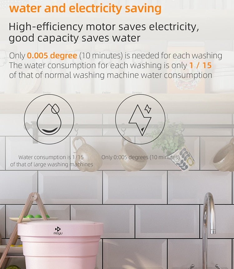 EZWash ™ - Foldable Mini Smart Washer - TumTum