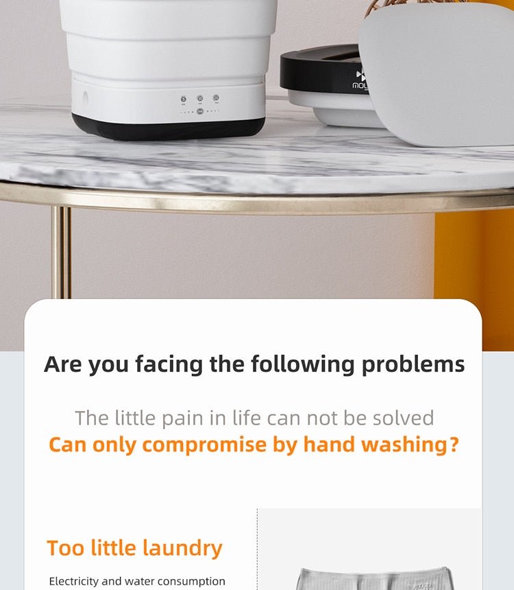 EZWash ™ - Foldable Mini Smart Washer - TumTum