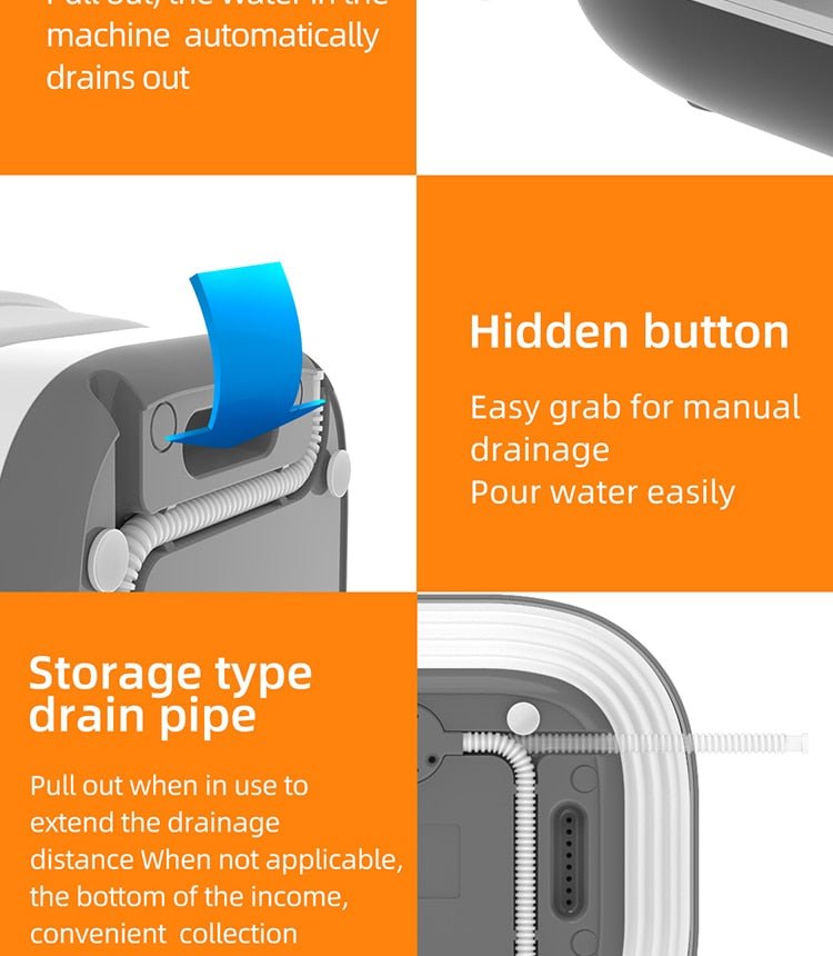 EZWash ™ - Foldable Mini Smart Washer - TumTum