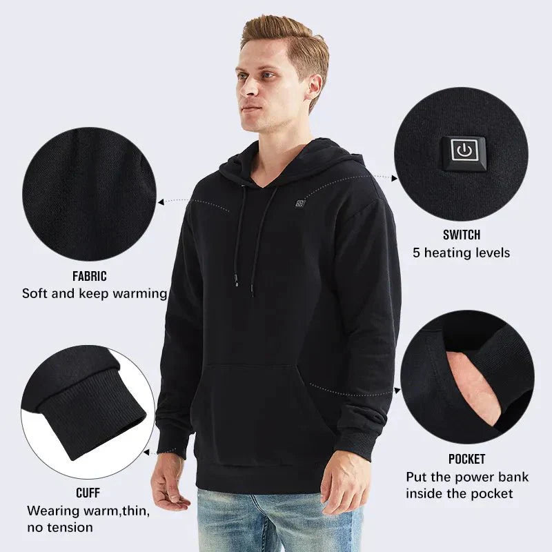 HeatHood™ - Men USB Heating Hoodie - TumTum
