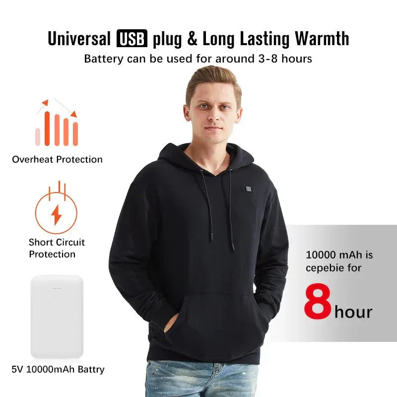 HeatHood™ - Men USB Heating Hoodie - TumTum