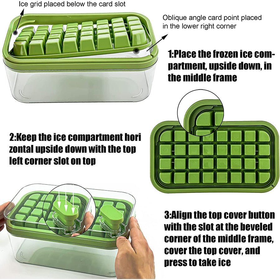 IceFlex Tray ™ - One Press Ice Mold Box - TumTum