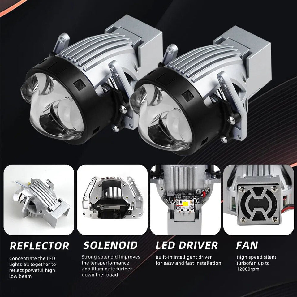 IgniteX™ - 200W 3.0 Inch Bi Led Projector Lens - TumTum