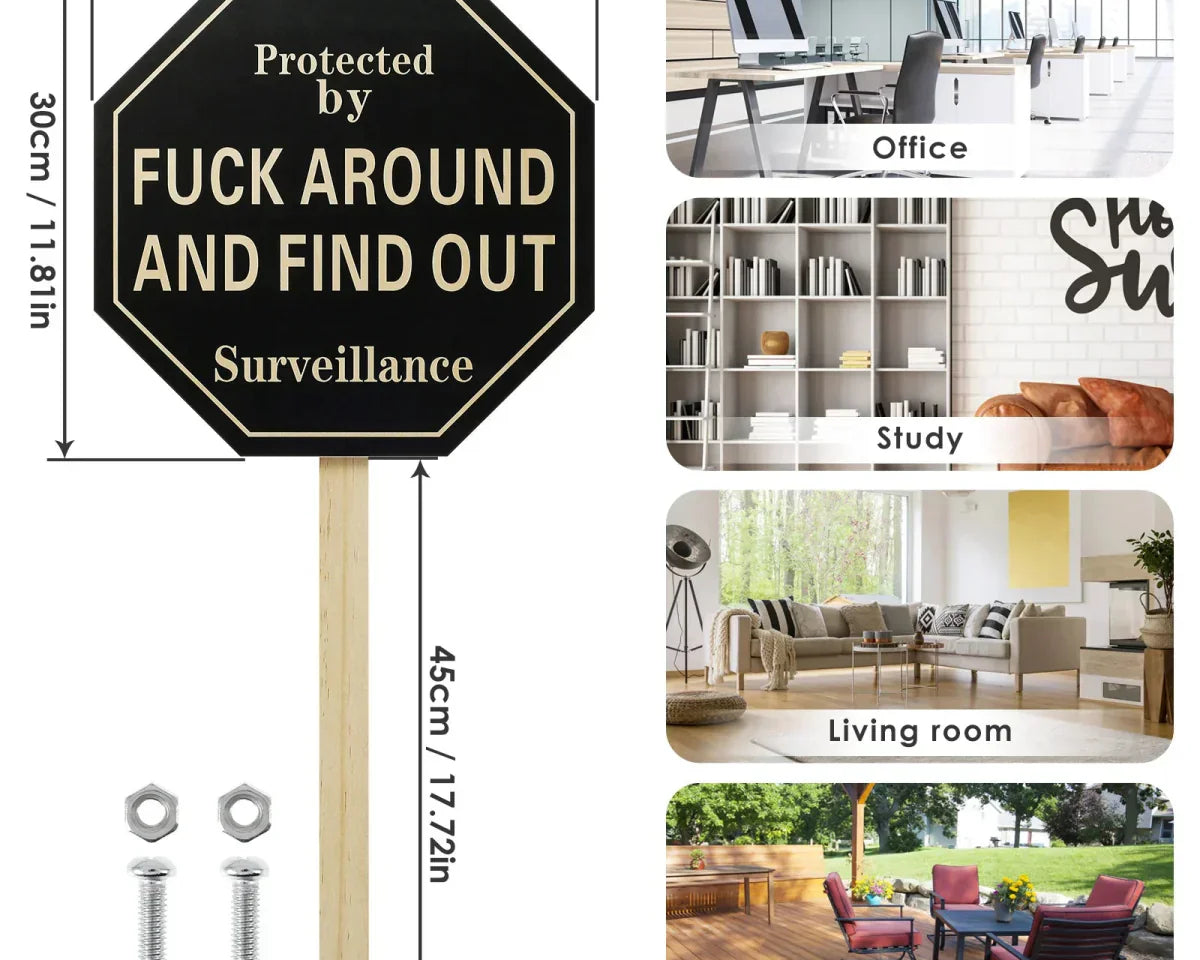 JestMark™ - Wooden Yard Sign - TumTum