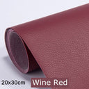  Wine red [1 Leather Batch + 1 Free]