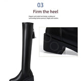 Leillant™ - Soft And Comfortable Leather & Wool Boots For Women - Tecanova