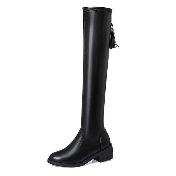 Leillant™ - Soft And Comfortable Leather & Wool Boots For Women - TumTum