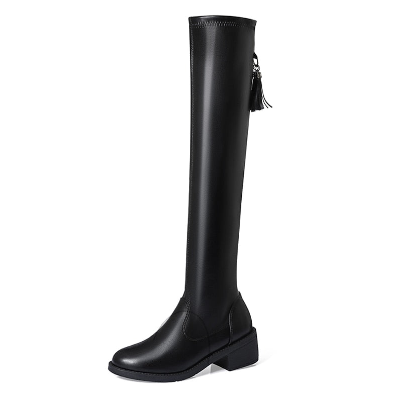 Leillant™ - Soft And Comfortable Leather & Wool Boots For Women - TumTum