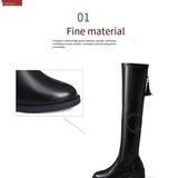 Leillant™ - Soft And Comfortable Leather & Wool Boots For Women - Tecanova