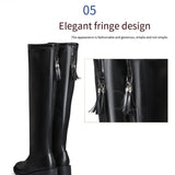 Leillant™ - Soft And Comfortable Leather & Wool Boots For Women - Tecanova