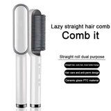 Lily's - New Auto Hair Straightener Comb - Tecanova