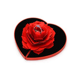 LoveNest™ - 3D Heart Shape Rose Flower Ring Box - TumTum