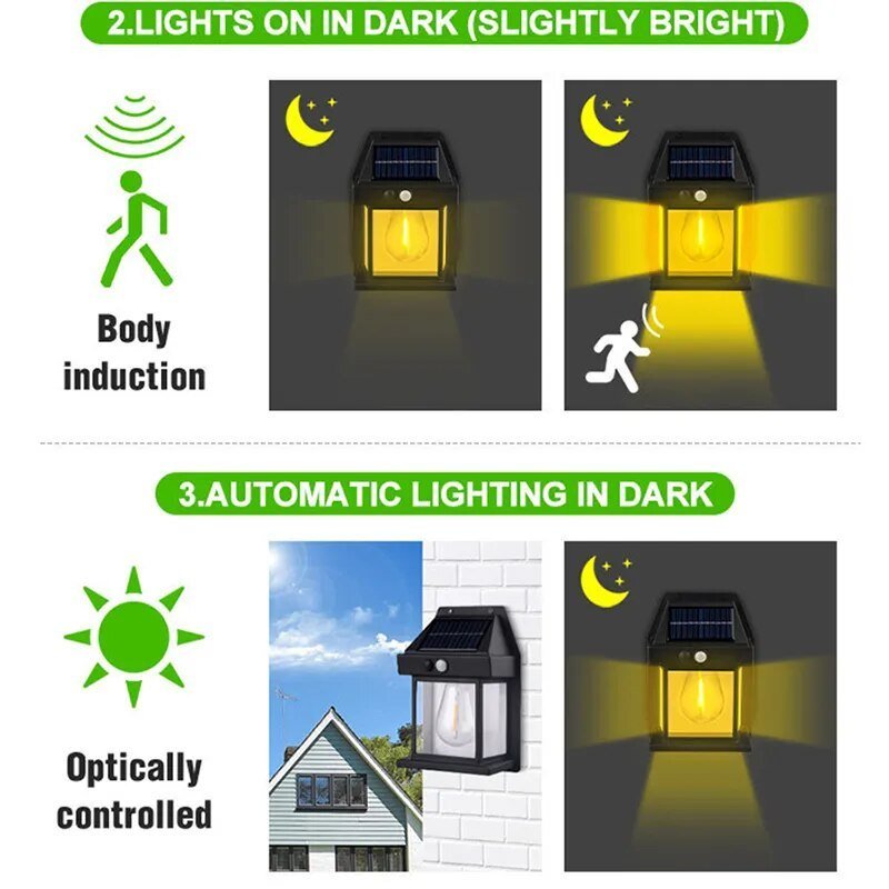LuminaLuxe™ - Solar Tungsten Wall Lamp - TumTum