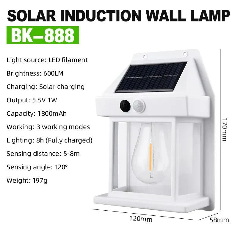 LuminaLuxe™ - Solar Tungsten Wall Lamp - TumTum