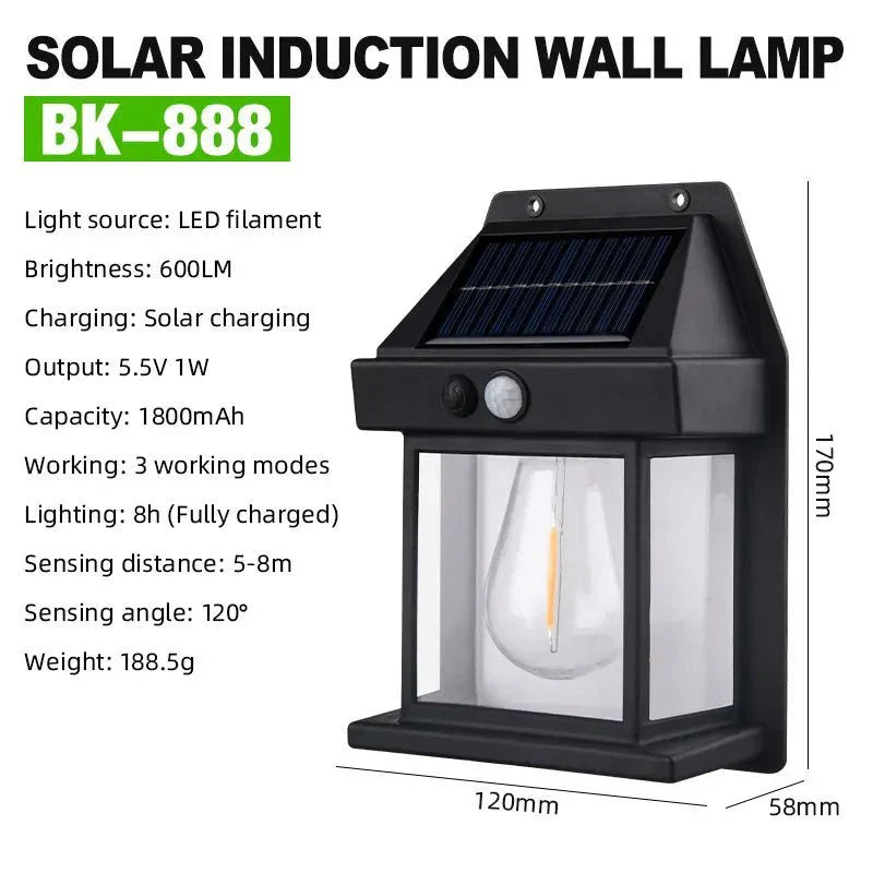 LuminaLuxe™ - Solar Tungsten Wall Lamp - TumTum